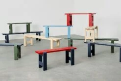 Hay Weekday Bank 23x111 Cm, Olive -Gartenmöbel Geschäft hay weekday bench l111 water based pinewood 12