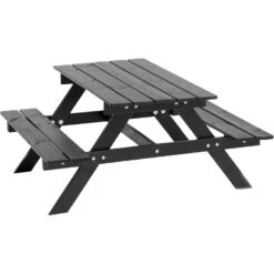Picnic Mini Picknicktisch 48x90 Cm, Schwarz
