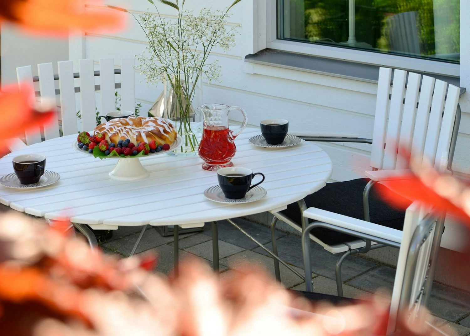 Sandhamn Tischgarnitur, Weiß 2 Sandhamn Tischgarnitur, Weiß – Bild 2