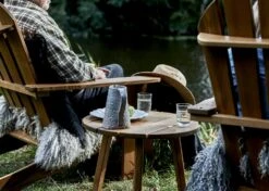 Tennessee Beistelltisch Ø50x41 Cm, Wärmebehandelt Esche -Gartenmöbel Geschäft hillerstorp tennessee bord 50 cm varmebehandlad ask 0