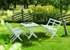 Torpet Tischgarnitur 4 Sitzplätze, Weiß -Gartenmöbel Geschäft hillerstorp torpet tischgarnitur 4 sitzplatze 4