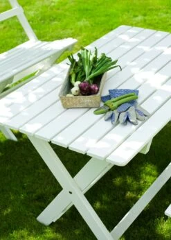 Torpet Tischgarnitur 4 Sitzplätze, Weiß -Gartenmöbel Geschäft hillerstorp torpet tischgarnitur 4 sitzplatze 6