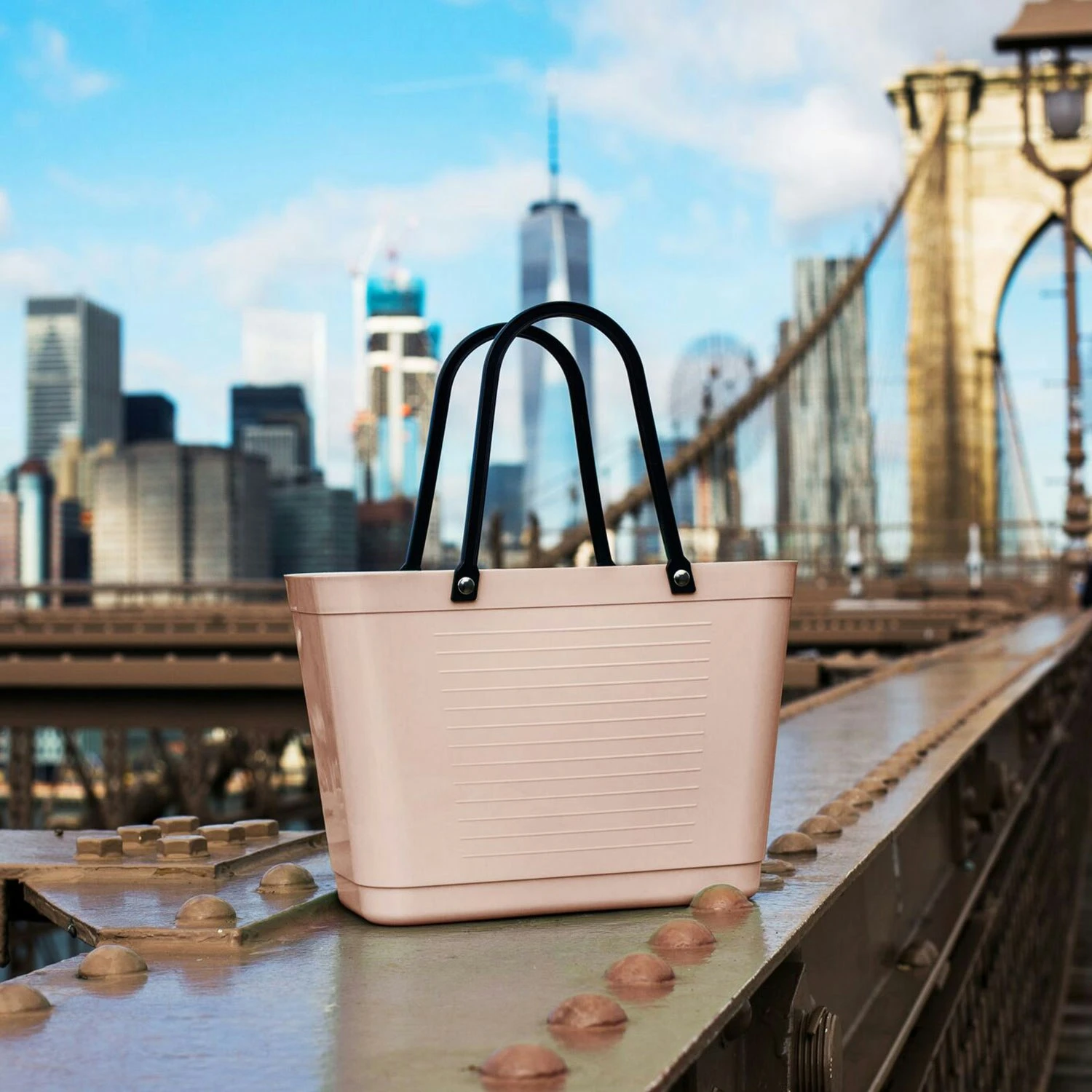 Hinza Tasche Klein Green Plastic, Nougat 2 Hinza Tasche Klein Green Plastic, Nougat – Bild 2