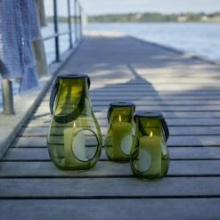 Holmegaard Design With Light Laterne Olive, H25 Cm -Gartenmöbel Geschäft holmegaard dwl lantern olive 3 1