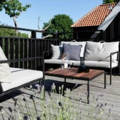 AVON 2-Sitzer-Sofa, Esche -Gartenmöbel Geschäft houe avon 2 seater sofa ash sunbrella heritage 5