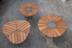 Circle Dining Table 110 Cm, Bamboo/Black -Gartenmöbel Geschäft houe circle dining table 110 cm bamboo black 5