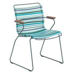 Click Dining Chair, Multi Color 2/Grey