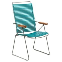 Click Position Dining Chair, Petrol/Grey