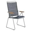 Click Position Dining Chair, Dark Blue/Grey