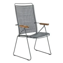 Click Position Dining Chair, Dark Grey/Grey