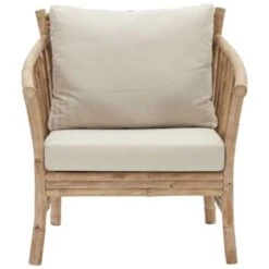 House Doctor Sedeo Sessel Mit Kissen, Natur