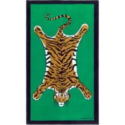 Jonathan Adler Tiger Badetuch 101x177 Cm