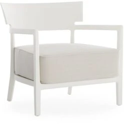 Kartell Cara Mat Sessel Im Freien Nutzbar, Weiß