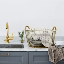 Korbo Klassisch 35 Korb, Messing 7 Korbo Klassisch 35 Korb, Messing -Gartenmöbel Geschäft korbo klassisch 35 korb messing 2