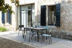 Lafuma Oron Batyline® Duo Esszimmerstuhl, Galet -Gartenmöbel Geschäft lafuma oron dining chair galet titane 11