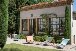 Lafuma POP UP XL Liegestuhl, Siara -Gartenmöbel Geschäft lafuma pop up xl imprime siara titane 3