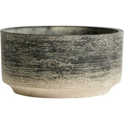Muubs Kanji Topf Zement Schwarzgrau, Ø23 Cm