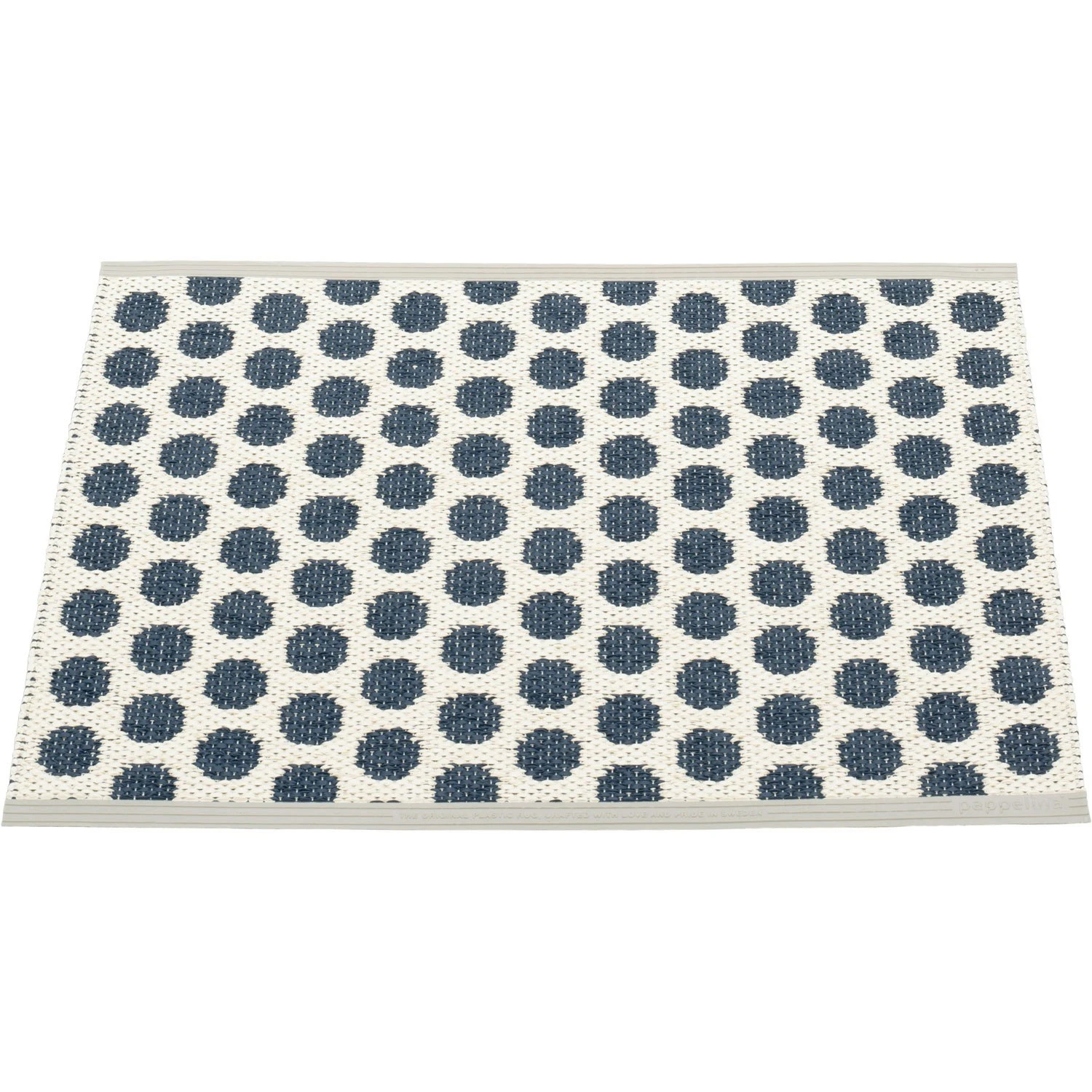 Noa Teppich Dunkelblau / Vanilla / Warmes Grau, 50x70 Cm 2 Noa Teppich Dunkelblau / Vanilla / Warmes Grau, 50x70 Cm – Bild 2