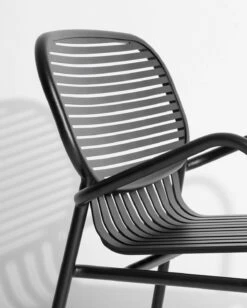 Week-End Lounge Stuhl, Schwarz -Gartenmöbel Geschäft petite friture week end fatolj vit 11