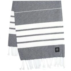 Badlakan Hamam Alma 80x180cm Orange/vit Badetuch 80x180 Cm Blau