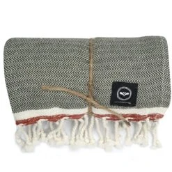 Badlakan Hamam Amasra 90x190 Cm Olivegrön/beige/rost Badetuch Olivgrün -Gartenmöbel Geschäft recycled by wille badlakan hamam amasra 90x190 cm olivegron beige rost 3