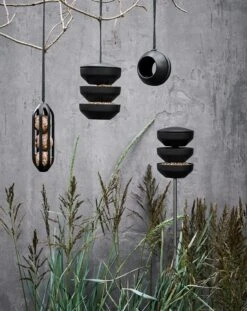 RO Vogelfutterhäuschen 46 Cm -Gartenmöbel Geschäft rosendahl copenhagen ro birds multi feeder h46 green 2