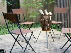 Feuerkorb Original, Ungebürstetes Stahl -Gartenmöbel Geschäft roshults feuerkorb original ungeburstetes stahl 4