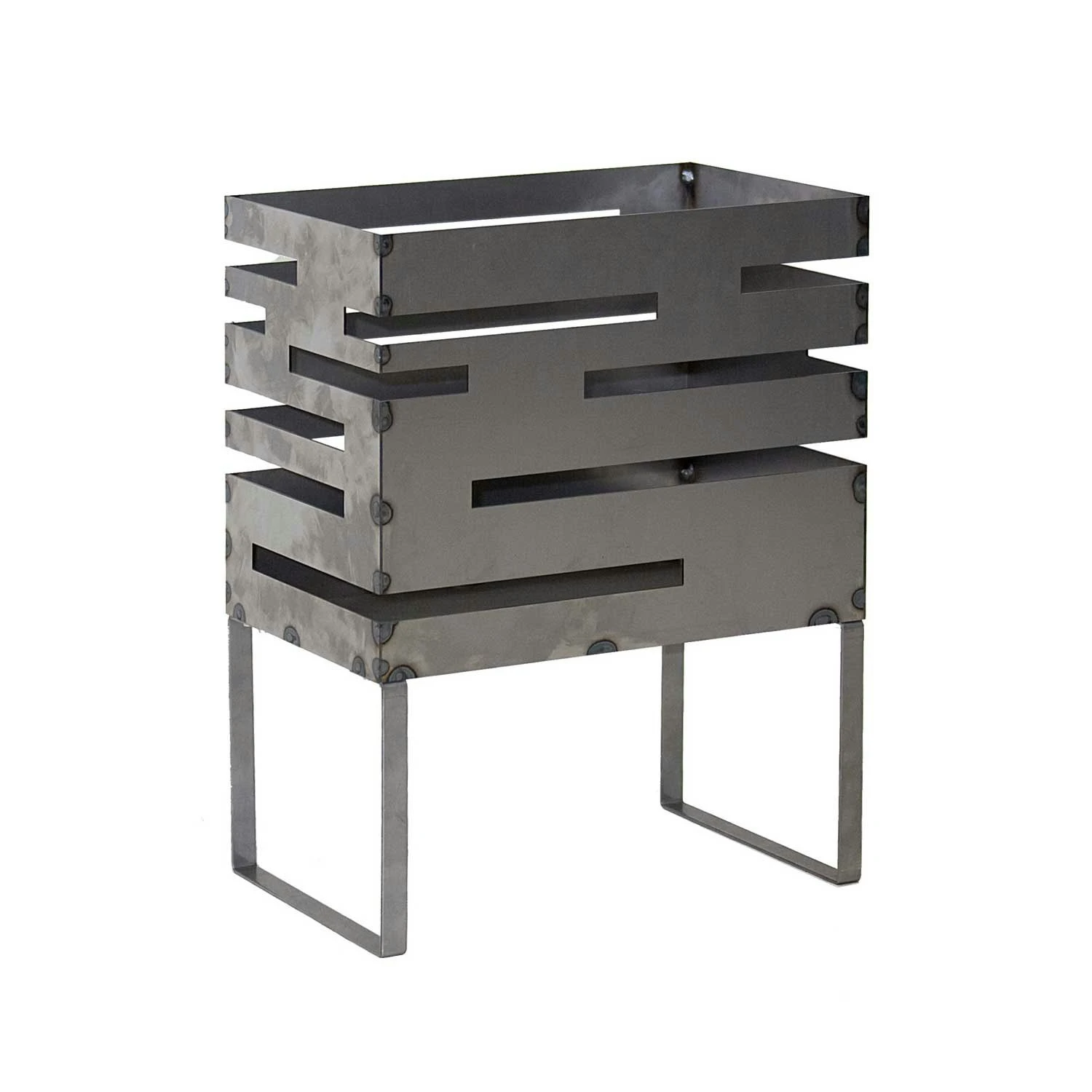 Röshults Urban 50 Fire Basket, Untreated Steel 1 Röshults Urban 50 Fire Basket, Untreated Steel