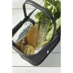 Sagaform City Kühlkorb, 26 L/ Schwarz/Gold -Gartenmöbel Geschäft sagaform city kuhlkorb 26 l 6