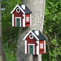 Multiholk Red Cottage -Gartenmöbel Geschäft wildlife garden multiholk birdhouse bird feeder 3