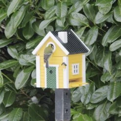 Multiholk Yellow Cottage -Gartenmöbel Geschäft wildlife garden multiholk birdhouse bird feeder 8